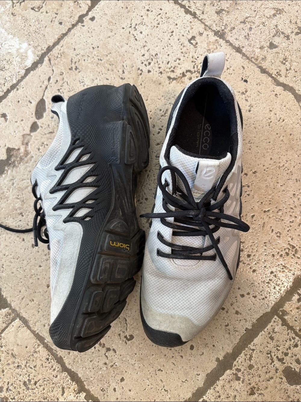 Ecco Women's White and Black Athletic Trainers